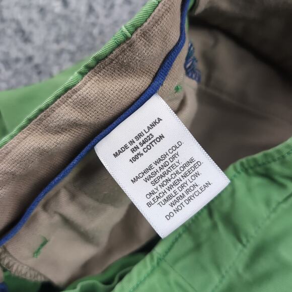 Gap Pants Men 31X32 Green Classiccore Casual Minimal Preppy Chino Flat Front - Picture 4 of 9